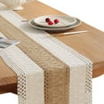 thumbnail image 3 of Chemin de Table en Macramé, Coton 71 Pouces Chemin de Table Élégant et Doux pour Salle à Manger pour Fête, 3 of 8