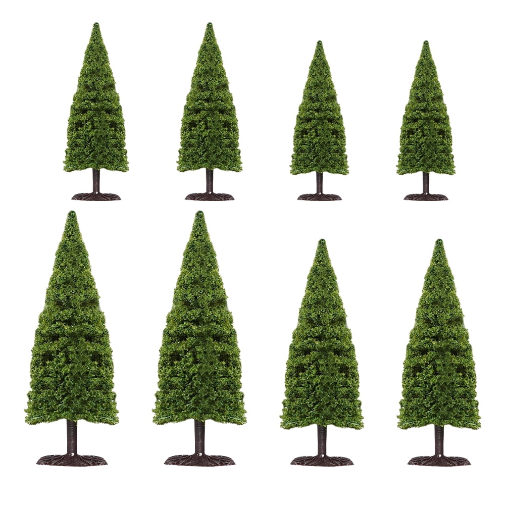 8pcs Micro Model Trees Miniature Trees for Woodland Scenery DIY Crafts Project