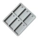 thumbnail image 1 of Juego de 3 moldes rectangulares de resina de silicona con orificio para colgar para llaveros de Navidad, para hacer joyas, colgantes, collares, llaveros, manualidades, 1 of 3