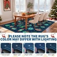 thumbnail image 7 of FairOnly Blue 2'x8'Retro Christmas Runner Rug with Colorful Festive Ball Pattern Ultra Thin Washable Non Slip for Living Room Kitchen Entryway, 7 of 7