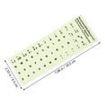 thumbnail image 2 of Niceauty Glow in the Dark Keyboard Stickers for Home Multi Sticker Laptop Desktop Use 1.3x1.1cm PVC Matte Wear Resistant Easy Adhesive, 2 of 6