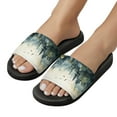 thumbnail image 5 of GZHJMY Stylish Slides for Women Men, Ink and Colour Forest Soft Flexible Slip-on Sandals Slippers, 5 of 7