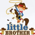thumbnail image 2 of CafePress - Cowboy Little Brother Infant Bodysuit - Baby Light Bodysuit, Size Newborn - 24 Months, 2 of 4
