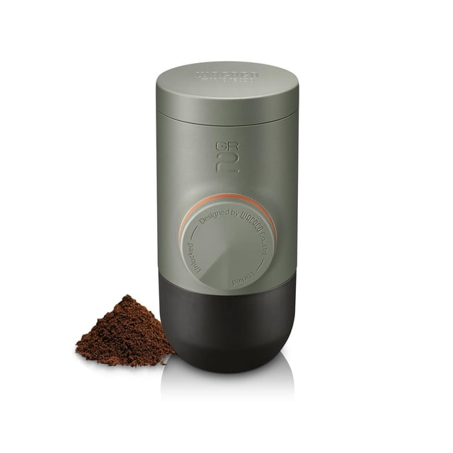 Cafetera Portátil WACACO Minipresso GR2 Negra Operación Manual para Viajes y Camping