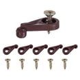 thumbnail image 1 of Uxcell 100 Pack Glass Retainer Clips with Screw 4mm Cylindrical for Cabinet Translucent, 1 of 2