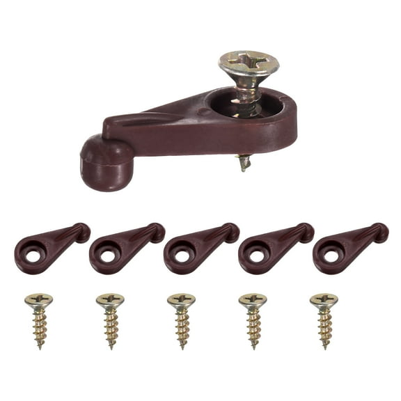 Uxcell 100 Pack Glass Retainer Clips with Screw 4mm Cylindrical for Cabinet Translucent