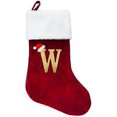 thumbnail image 1 of HOME'S FRIEND Christmas Stockings with Letters, 18 Inch Plush Monogram Christmas Stockings,Name Initial Large Embroidered Stockings,Christmas Tree Dec, 1 of 5