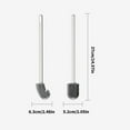 thumbnail image 3 of Durablity Silicone Toilet Cleanup Brush, Flexible Bendable Design Soft Bristles for Bowl Scrub, Bathroom Essentials, 3 of 9