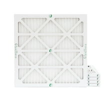 16x16x1 MERV 10 Pleated HVAC Air Filters by Glasfloss. ( Quantity 5 ) Exact Size: 15-1/2 x 15-1/2 x 7/8