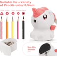 thumbnail image 4 of Sacapuntas y gomas de borrar de unicornio para niños, sacapuntas manual para lápices de colores, bonito sacapuntas para suministros escolares de oficina, papelería para regalos de niños TUNC Sencillez, 4 of 5