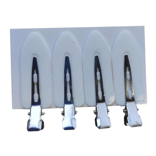 4 pinzas cabello sin dobr para peinado, flequillo, , sección shamjiam Pinzas para el cabello sin doblar