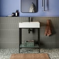 thumbnail image 6 of Pierre 24 Single, Freestanding, Matte Black Metal Frame Bathroom Vanity, 6 of 12