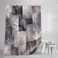 thumbnail image 3 of Grey Abstract Shower Curtains for Bathroom, Modern Gradient Color Blocks Geometric Waterproof Fabric Shower Curtain, Decorative Bathroom Curtain for Bathtub, 72"x72", No Hooks Included, 3 of 9