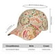 thumbnail image 2 of Fotbe Indian Paisley 1 Gorro Clásico de Béisbol, Gorra Ajustable con Broche Snapback, Gorro de Exterior de Algodón Suave, 2 of 6