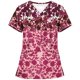 thumbnail image 1 of Blusa Umfun para mujer, blusa médica con bolsillo, manga corta, cuello en V, blusa de enfermera estampada, blusa de trabajo, blusa roja 2XL, 1 of 4