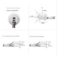 thumbnail image 3 of 2 Pcs Interrupteur de Capteur de Mouvement 110-220V Capteur PIR Détection Intelligente Délai Réglable Détecteur d'Induction Infrarouge, 3 of 7
