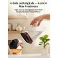thumbnail image 3 of Airtight Food Storage Containers with Lids - Furein 6Ppcs Plastic Kitchen & Pantry Organizers Canister Set for Flour, Sugar, Dry Food | BPA-Free Kitchen Storage Containers, 3 of 7