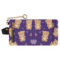thumbnail image 2 of Women’s Wallet RFID Blocking PU Leather Magnetic Snap Zipper Coin Pocket 7 Card Slots Perfect Gift for Her Cute Teddy Bear and Heart Pattern, 2 of 8