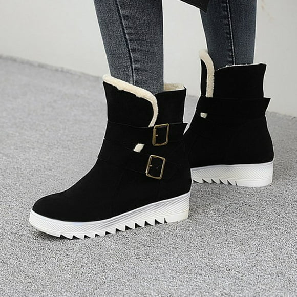 LSLJS Snow And Winter Round Toe Fashion Warm Furry Short Large Size Women's, Women's Snow Boots