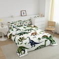 thumbnail image 3 of Dinosaur Comforter Set Twin Dinosaur Twin Bedding Sets, Cute Dinosaur Print Bedding Comforter Sets Cartoon Animal Dino Down Comforter Dinosaurs Print Duvet Set, 3 of 7