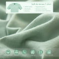 thumbnail image 2 of Pure Era Flat Sheet/Top Sheet Only 100% Jersey Cotton Super Soft Breathable(1-Pack,King,Sage Green), 2 of 6