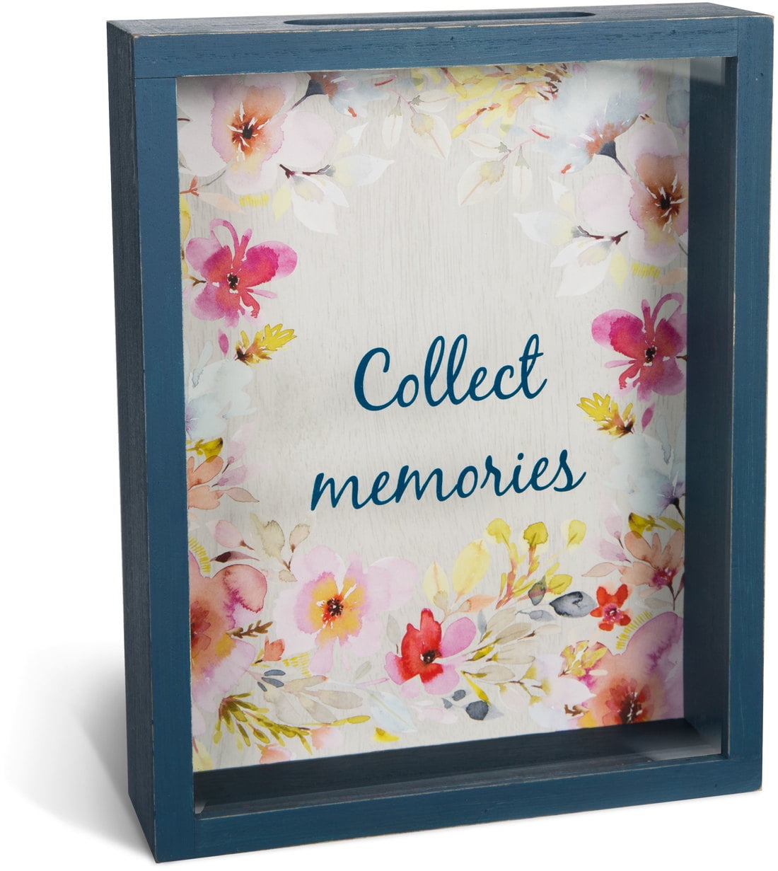 Pavilion Gift Company Collect Memories Watercolor Floral Shadow Box