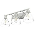 thumbnail image 5 of Hunter - Van Nuys 3-light Brushed Nickel, Medium Size Vanity Light, Dimmable, Transitional Style, for Bedrooms, Dining, Living Rooms - 48036, 5 of 8