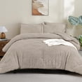 thumbnail image 5 of ANGENIA 7 Pieces Full Size Comforter Sets Linen - Bed in a Bag Full Boho Soft Fluffy Tufted Bed Set with Comforter, Sheets, Pillowcases & Shams, 5 of 7