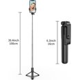 thumbnail image 2 of SIABC-Phone Trépied Perche à Selfie, Support de Téléphone Trépied pour Cellulaire Stabilisateur de Téléphone Extensible Adapté pour iPhone Android Enregistrement Photo Vidéo Diffusion en Continu en Direct Vlog Bluetooth Portable (Noir), 2 of 4