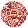 thumbnail image 2 of 35pcs-50pcs Cheerful Stickers Stationery Strawberry Stickers Decorative Decals DIY Stickers Kids Stickers for Luggage Phone Laptop, 2 of 9