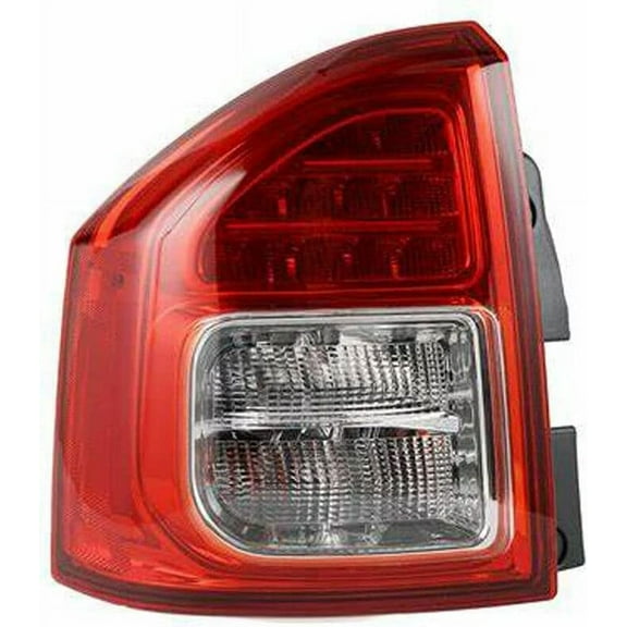 Left Driver Side Tail Light Rear Lamp, Taillights Tail Lamp Compatible with 2014-2017 Jeep Compass