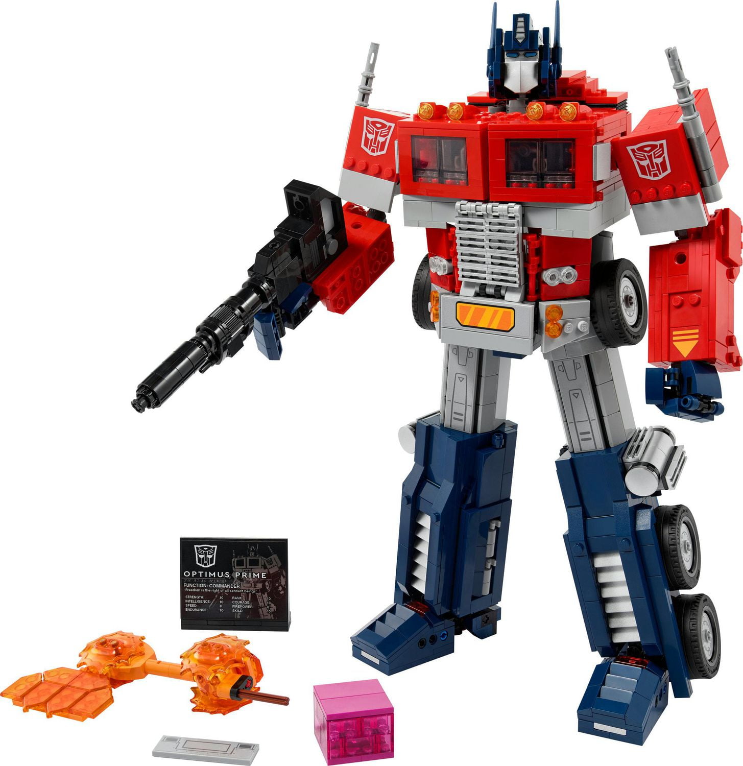 LEGO Icons Optimus Prime 10302 Transformers Figure, Collectible 2-in-1 Robot and Truck Model Building Kit for Adults, Great Gift Idea