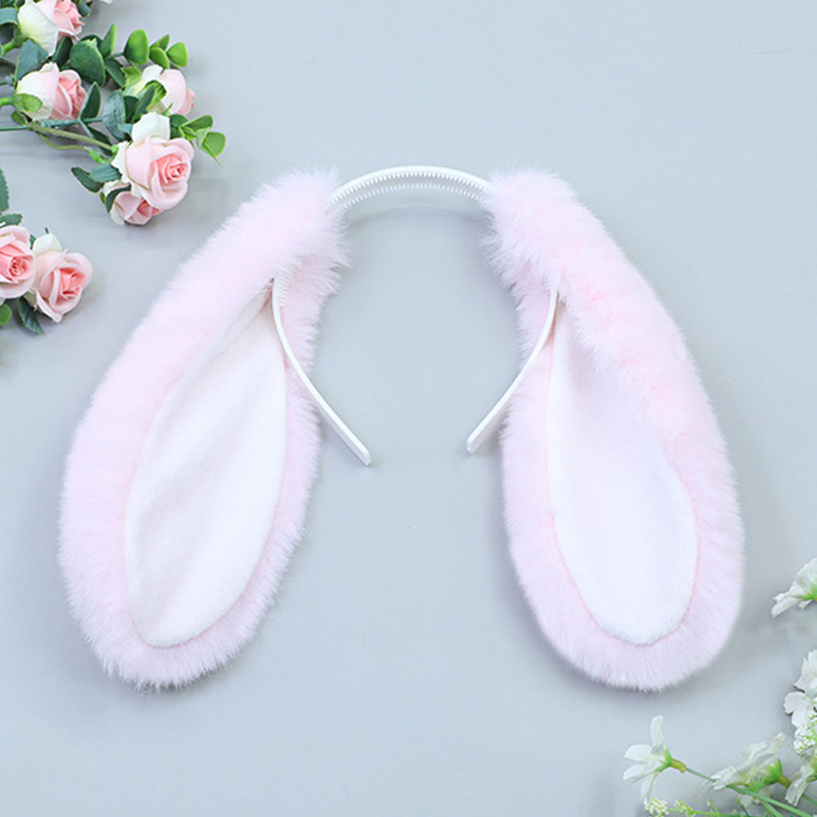 D-GROEE Plush Rabbit Lop Ears Headbands for Party Decorations, Ear Horn ...