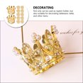 thumbnail image 6 of MLINS Elegant Pearl Crown Napkin Rings for Decoration Golden Zinc Alloy Napkin Holders 12 Pieces, 6 of 8