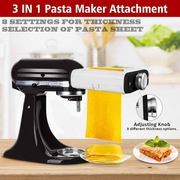3 In 1 Pasta Maker Attachment for Kitchenaid Mixer, Professional