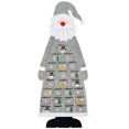 thumbnail image 1 of Bewildely Calendario de Adviento de Navidad de Papá Noel con 24 bolsillos, adorno para colgar en la pared, aperitivos, galletas, decoración para el Kits de decoración para fiestas Gris Bewildely HA010056-02, 1 of 6