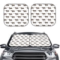 thumbnail image 2 of Balery 2 Piece Dachshund Dog Puppy Car Windshield Sun Shade|Foldable Front Windshield Shade for Car Front Window for Most Sedans SUV Truck-Large, 2 of 7