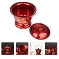 thumbnail image 1 of ELAYARD 1 Pce Pot en Acier Inoxydable Premium Rouge Style Vintage Pratique pour Usage Domestique, 1 of 8