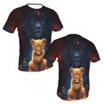 thumbnail image 2 of The Lion King Men's T Shirt 3D Graphic Hip Hop Unisex Tees Tops Casual Stylish Crew Neck Short Sleeve, 2 of 8