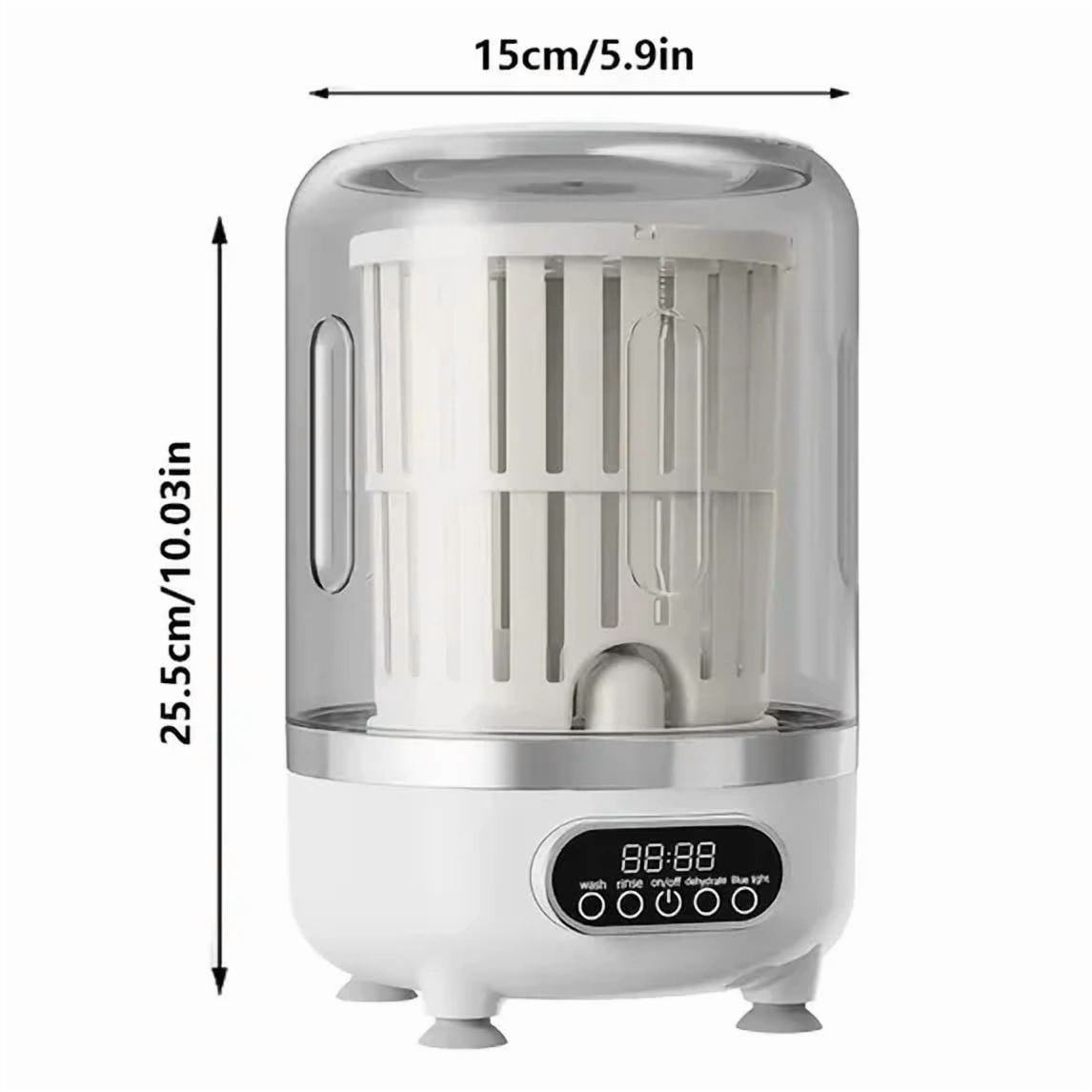 3-in-1 Portable Washing Machine, 3L Cordless Underwear  ,Mini Lavadora Portatil for Home, 3 Modes 3000mAh Laundry Machine for Apartment, Dorm, RV, Hotel Use  (Pink)