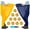 YellowBlue, variant on Granny Pants Yard Game for All Age - Giant Outdoor Tossing Game with Bouncy Balls, Backyard Party & Team Building Activity for Groups