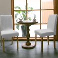 thumbnail image 3 of Chair Covers for Dining Room Set of 4,Christmas Winter Snowflakes Stretch Seat Protector Removable Washable Chairs Slipcovers for Kitchen Banquet Wedding Hotel,Gold and White, 3 of 6