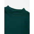 thumbnail image 4 of Miutii Little Boys Girls Thermal Top Fleece Lined Underwear Base Layer Undershirts Winter Warm Tee Green 110, 4 of 9