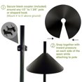 thumbnail image 2 of Wraps Around Baffle Animal Feeder Field Plastic Outside Park Feed Supply Feed Guard Wrapping Reusable Grain Feeding Controlling Protector 14inch, 2 of 9