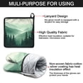thumbnail image 7 of Misty Forest Landscape Kitchen Oven Mitt and Pot Holder Sets 4 Pcs for Baking, Cooking and Grilling, Heat Resistant Up To 392 °F, 7 of 7
