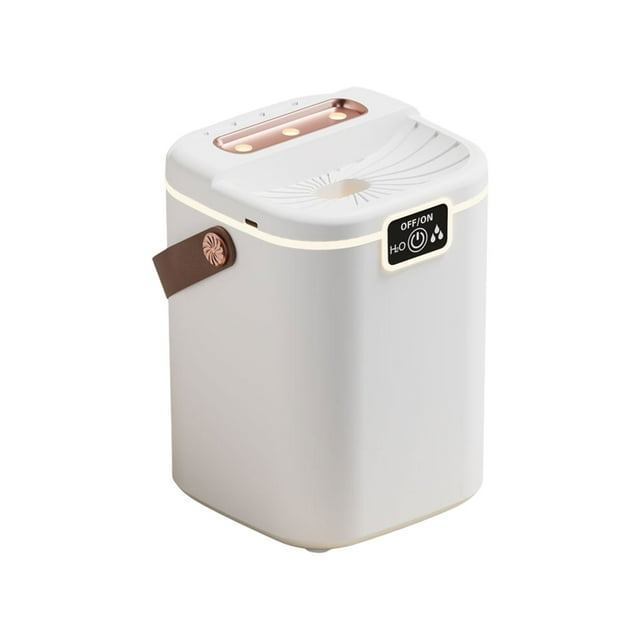 SIYTUAU Multi Functional Humidifier 4.92X4.92X6.88 Inches White Ultrasonic Cool Mist Humidifier For Bedroom Office Home With Top Fill Large Water Tank Quiet Operation White
