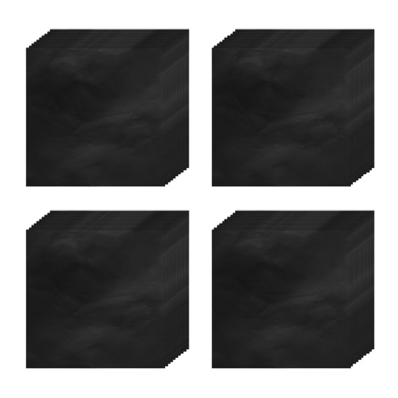 300pcs Foil Candy Wrappers, 4 x 4 Inch Chocolate Bar Wrappers, Aluminum Foil Paper (Black, Glossy Finish)