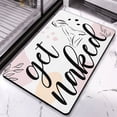 thumbnail image 3 of Get Naked Bath Mat Cute Bathroom Rugs Pink Bath Mat for Bathroom Decor Funny Bath Mat Non-Slip Thick Microfiber Bath Rug Machine Washable 32 x 20 Inch, Multicolor, 3 of 6