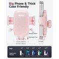 thumbnail image 6 of Humixx Car Phone Holder Mount Party Pink Pink Twinkle Stars Bling Universal Hands-Free Cell Phone Holder for Car Dashboard Windshield Air Vent Car Mount for iPhone Samsung All Phones & Cars, 6 of 7