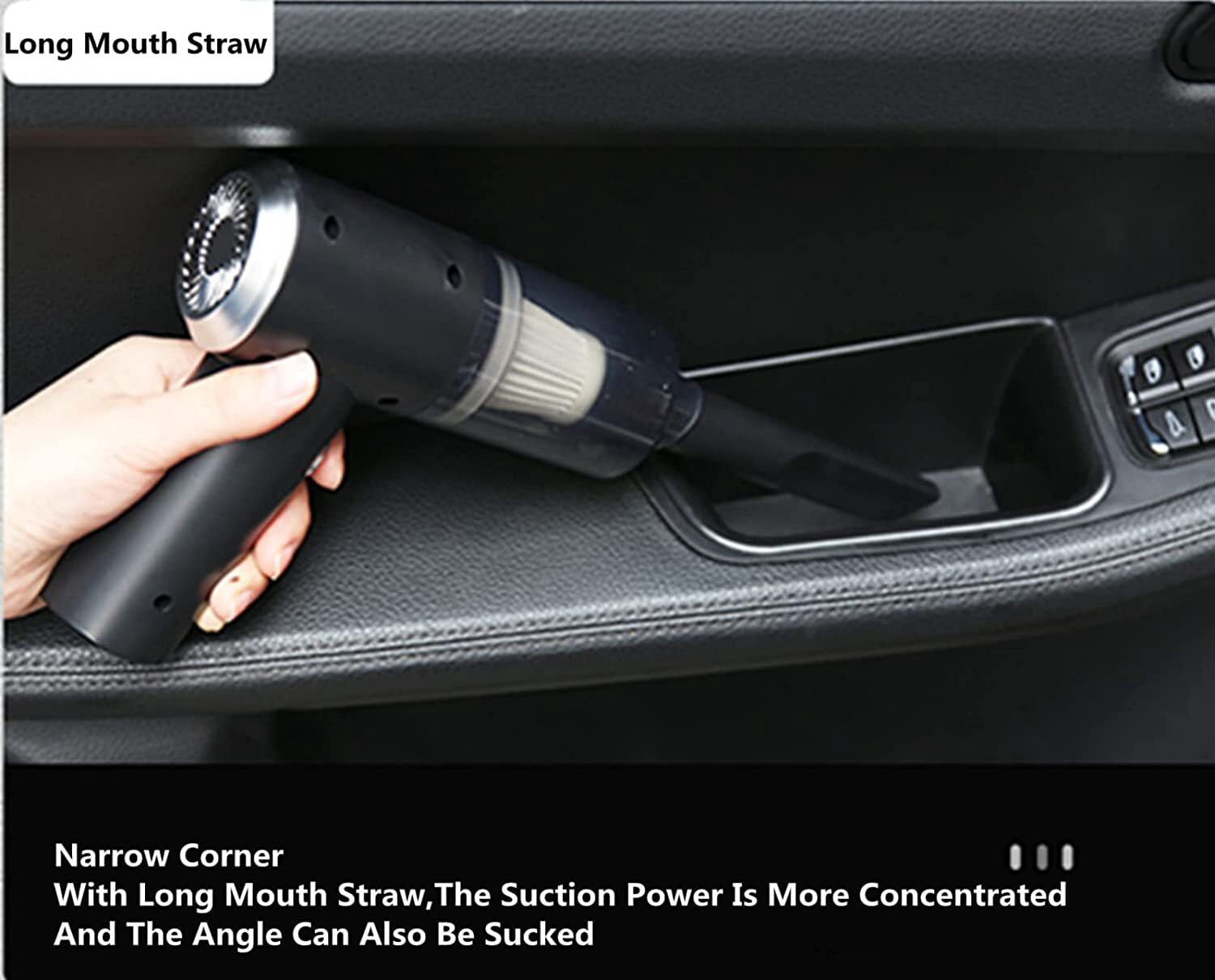 SAYFUT Car Vacuum Cleaner Duster Cordless Portable Rechargeable Wet&Dry Strong Suction
